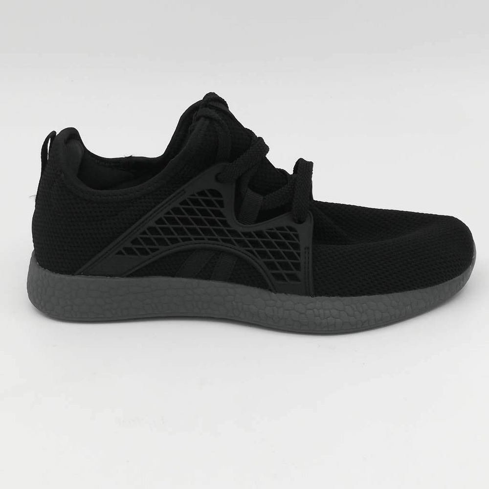 Inzcou Shoes Womens Gym Work Black Low Top Lace Up Mesh Sneakers EUR 40 New